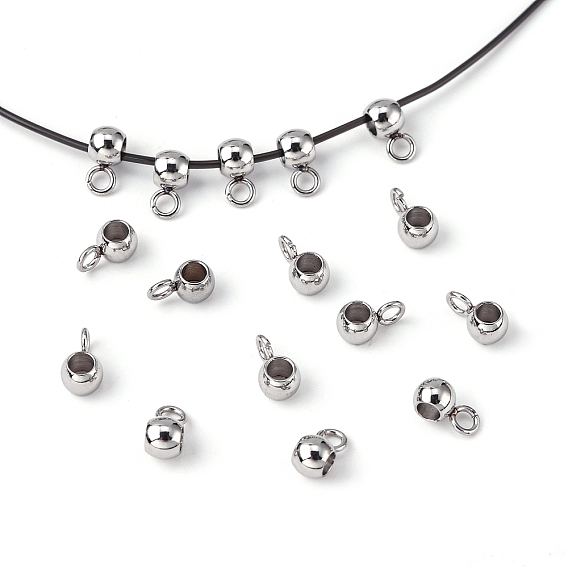 Ионное покрытие (ip) 304 дуги из нержавеющей стали, петля под залог, Rondelle поруки бусы