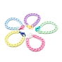 Opaque Acrylic Curb Chain Bracelets