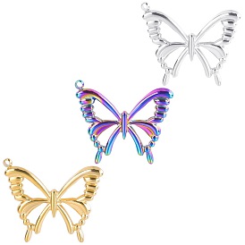 Stainless Steel Pendants, Butterfly Charm