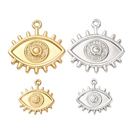 Pendentifs en acier inoxydable, charmes soleil en forme d'œil maléfique