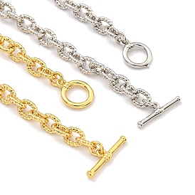 Овальные ожерелья-цепочки из латуни для женщин