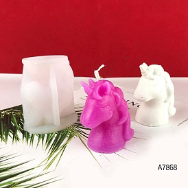 Unicorn Shape DIY Silicone Candle Molds, for Scented Candle Making