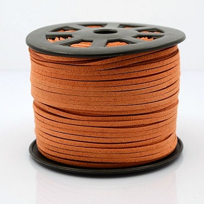 Faux Suede Cord, Faux Suede Lace, 3x1.5mm, 100yards/roll(New SKU:00FH8M)