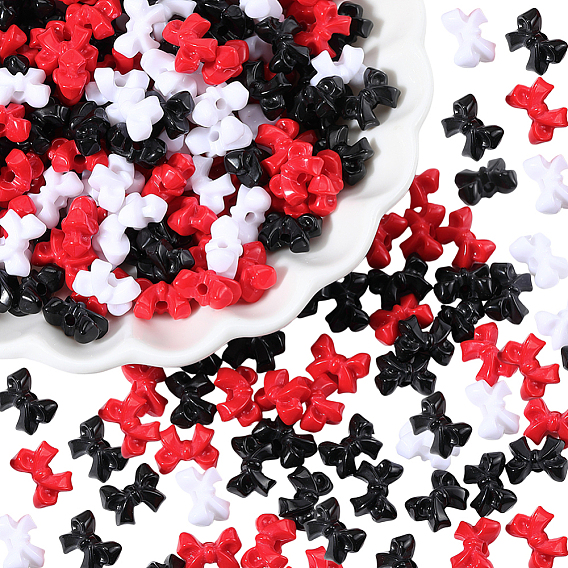 500 непрозрачные акриловые бусины, бантом