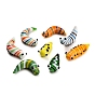 Handmade Lampwork Worm Figurines, for Home Office Desk Decoration