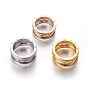304 Stainless Steel Finger Rings, Ring with Roman Numerals