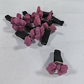 10pcs clips de ventilation de voiture en résine en forme de nœud papillon, garniture intérieure automobile, avec fer ferromanganèse magnétique et clip en plastique