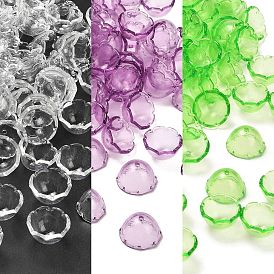 Прозрачные колпачки акриловая бисера, цветок