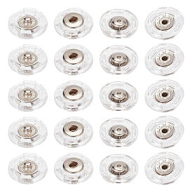 25шт. пластиковая кнопка-защелка, кнопки для одежды, плоско-круглые