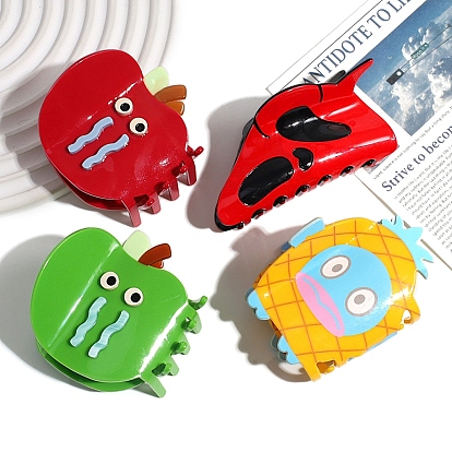 Заколки для волос в форме когтей из ацетата целлюлозы, аксессуары для волос для женщин и девочек