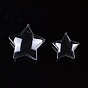 Openable Transparent Plastic Pendants, Fillable Plastic Bauble Christmas Ornament, Star