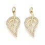Латунные микро проложить кубического циркония подвески, лист, с целью перехода в кольце