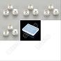 40Pcs 4 Style 925 Sterling Silver Beads, Round