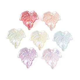 Прозрачные акриловые подвески, с покрытием AB цвета, лист