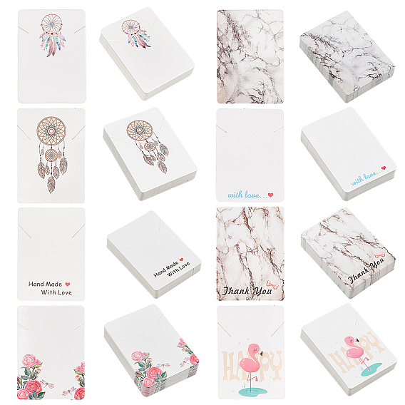 Картонных карт дисплея ожерелья, прямоугольные