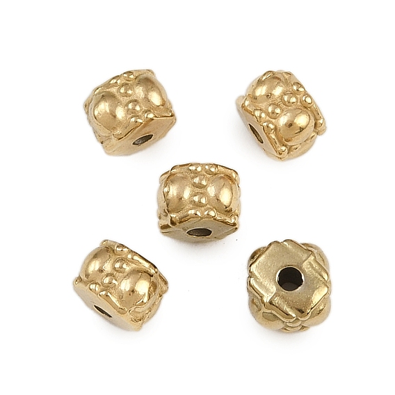 304 из нержавеющей стали бусы, квадратный, ионное покрытие (ip)