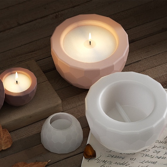 Граненые шестигранные силиконовые формы для чашек для свечей своими руками, формы для ящиков для хранения, формы для литья цемента из смолы и гипса