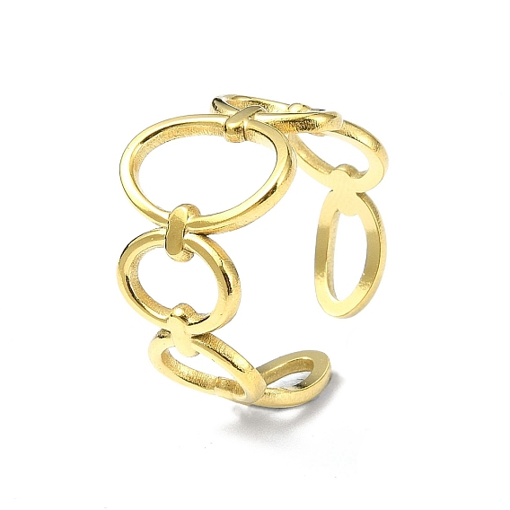 Ионное покрытие (ip) 304 открытая манжета из нержавеющей стали, полый овал