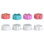 4 pièces 4 styles moules en silicone pour bougies à fleurs