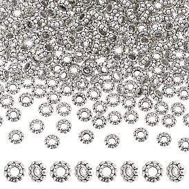 300Pcs Tibetan Style Alloy Spacer Beads, Flower