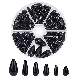 85шт 6 стили бусины из АБС-пластика, окрашенные, слеза