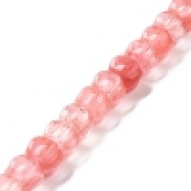 Cherry Quartz Glass Beads Strands, Pumpkin