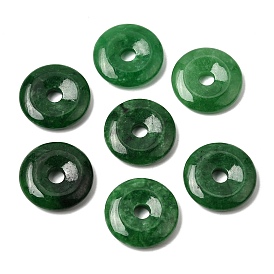 Подвески из натурального бирманского нефрита, окрашенные в различные цвета., подвески в виде пончиков/пи-дисков
