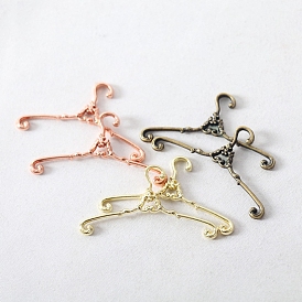 Alloy Doll Clothes Hangers, for Doll Clothing Outfits Hanging Supplies