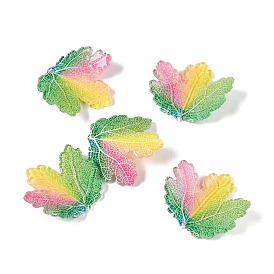 Autumn Theme Acrylic Pendants, for DIY Earring Decoration, Maple Leaf