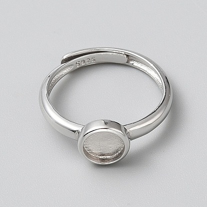 925 регулируемые компоненты кольца из стерлингового серебра, Настройки колодки кольцо