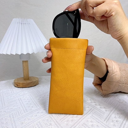 Прямоугольный футляр для очков из искусственной кожи, переносной вставной чехол для солнцезащитных очков, мягкая сумка для хранения с утюгом и отжимным верхом