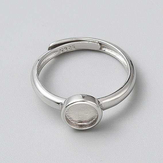 925 регулируемые компоненты кольца из стерлингового серебра, Настройки колодки кольцо