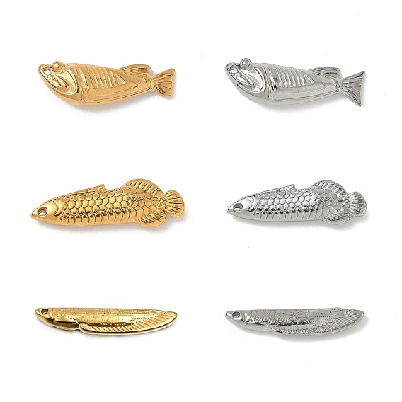 304 подвески из нержавеющей стали, рыбы прелести