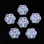 Transparent Acrylic Beads, Glitter Powder, Flower