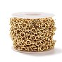 Brass Hexagon & Knot Link Chains, Unwelded, with Spool, Cadmium Free & Lead Free
