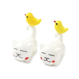 Кошка с птицей украшения для дома, украшения ручной работы дисплея бусины