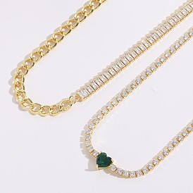 Sparkling Love Zircon Necklace - Simple and Luxurious Jewelry for Women