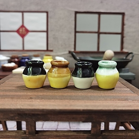 Ceramic Jar Ornaments, Micro Landscape Home Dollhouse Accessories, Pretending Prop Decorations