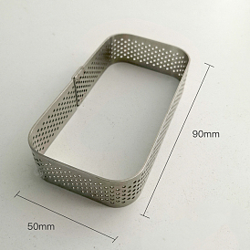 Прямоугольник 304 кольца из нержавеющей стали для формы для торта, инструмент для выпечки своими руками