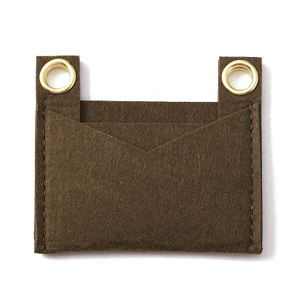 Insert organisateur de sac à main en feutre, mini enveloppe sac à main shaper feutre premium, accessoires de sac, avec œillets en fer, rectangle