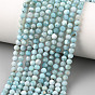 Природные ларимар бисер нитей, граненые, круглые