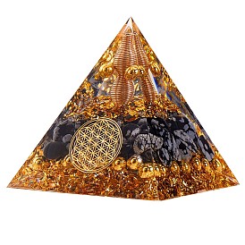 Украшения из черного камня и хрусталя в виде пирамиды, ангел исцеления хрустальная пирамида каменная пирамида, для лечебной медитации