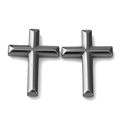 Магнитные гематит синтетические подвески, крестик