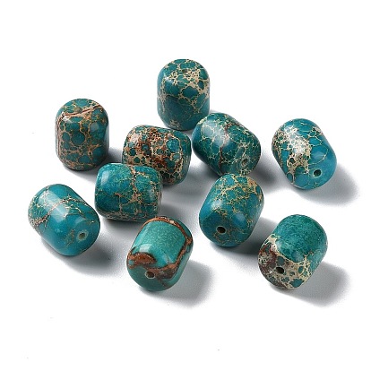 Natural Imperial Jasper Beads, Dyed, Rice