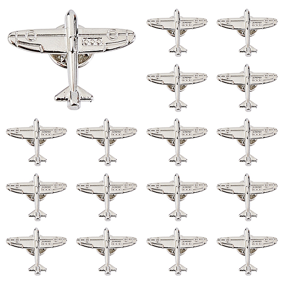 20 шт. задние булавки из сплава для рюкзаков, самолет