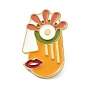 Alloy Enamel Brooch, Enamel Pin, Abstract Painting Face