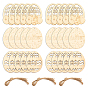 3 Sets 3 Style DIY Egg Shape Handmade Hollow Out Graffiti Wood, Easter Theme Pendant Decorations
