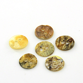 Mother of Pearl Buttons, Akoya Shell Button, Flat Round