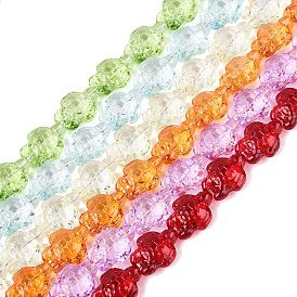 Chapelets de perles en verre transparentes  , tortue, teint et cœur