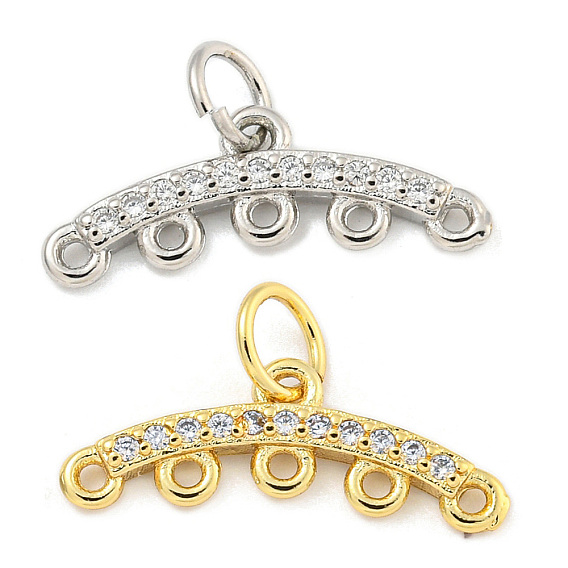 Латунные микропаве из прозрачного кубического циркония, дугообразные ожерелья с застежками, с целью перехода в кольце